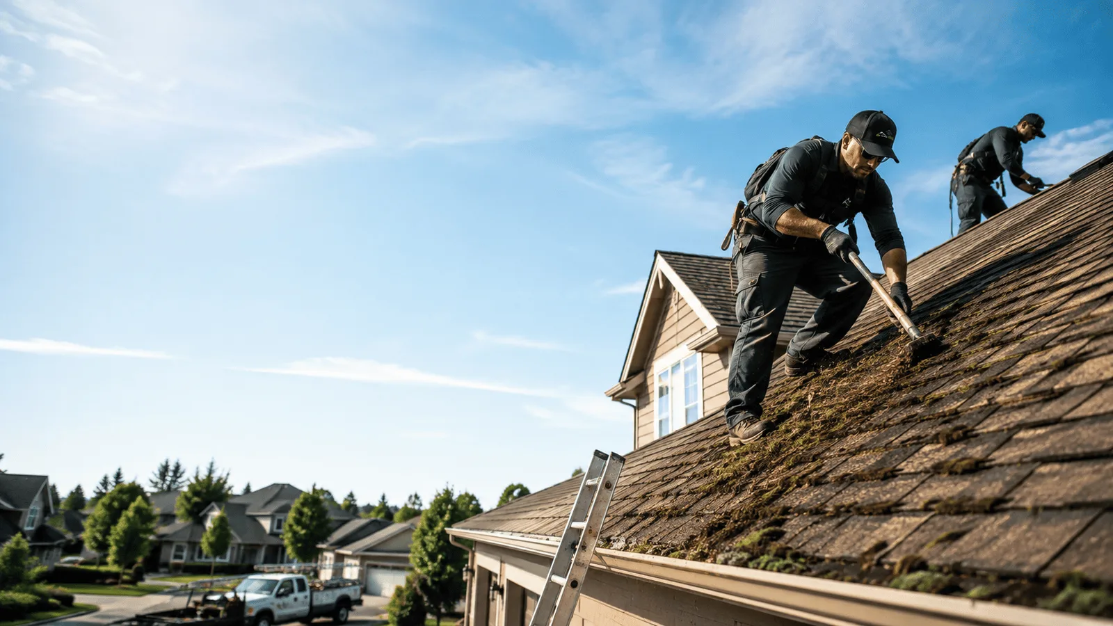 Roof Moss Removal in Du Quoin, IL near me